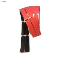 Étiquettes de pneus en polyimide rouge personnalisées, vulcanisation à haute température, autocollant sensible à la pression, acrylique simple face résistant
