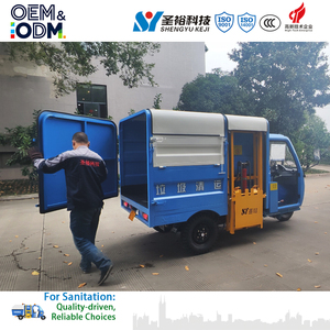 3.5m&sup3; Electric Mini <strong>Garbage</strong> <strong>Truck</strong> With Side-Mounted Bin &amp; Full-Auto Self-Dumping System - China <strong>Garbage</strong> Collection Tricycle - Product Image 3