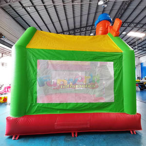 Château gonflable commercial à thème clown multicolore pour enfants, idéal pour les fêtes en plein air - Product Image 4