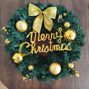 Guirnaldas Decorativas Navideñas de Estilo Nuevo, Coronas Navideñas Realistas Hechas a Mano de 30/40/50 cm, Adornos para Puertas - Product Image 2