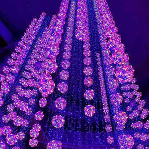 ไฟ LED ลูกบอลหลากสี IP66 สำหรับตกแต่งวันหยุดกลางแจ้ง ให้แสงสว่างต่อเนื่อง 16 ชั่วโมง - Product Image 4