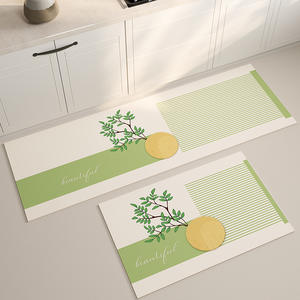 Tapis de cuisine en terre de diatomée rectangulaire antidérapant, absorbant l'eau et l'huile, motif original pour le sol de la cuisine - Product Image 1
