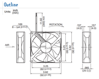 Ventilateur de châssis NMB 3610RL-04W-B56 9025 12V 0.38A à 4 fils PWM à vitesse contrôlée par température, haute qualité, en stock