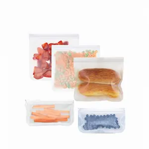 2023 герметичные пищевые пакеты PEVA для хранения обедов, пакеты-Сэндвичи