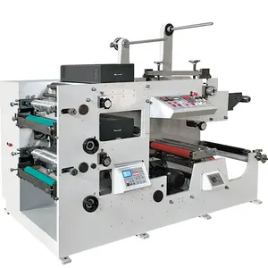 High Quality 2 color Automatic Flexo Label Paper Printing Machine Flexographic Printers Roll to Roll Two Colors Printing Machine