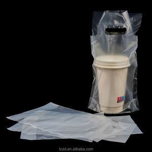 Bolsa de Plástico Desechable para Llevar Bebidas, Té con Leche, Café, Jugo, con Logotipo Personalizado, para Restaurantes de Comida para Llevar - Product Image 2