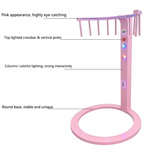 เกมฝึกปฏิกิริยาตอบสนองแบบหยอดเหรียญ สีชมพู สไตล์อาร์เคด สำหรับสวนสนุก ห้องเกม และของขวัญ - Product Image 2