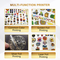 Mesin UV Film AB Roll 600mm I3200 Inkjet Berkualitas Tinggi Laris Manis, Printer Stiker Stamping Emas I1600 Otomatis Penuh