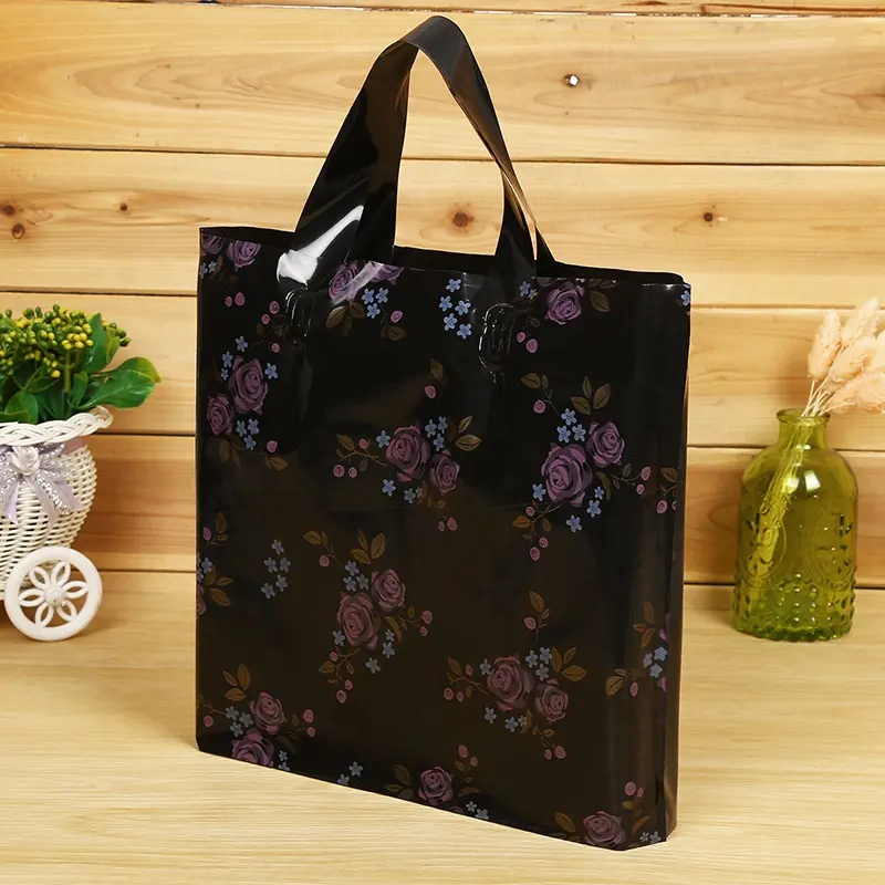 편리한 맞춤형 로고 쇼핑 유용한 플라스틱 다이 컷 플라스틱 펀치 핸들 가방