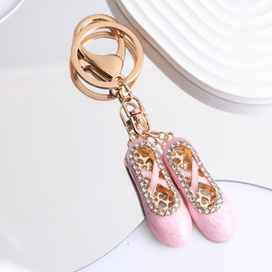 Porte-clés Fée Papillon Créative, Breloque Ange Scintillante, Porte-clés Fille Ballerine, Porte-clés Ange en Cristal et Strass - Product Image 4