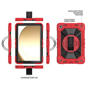 Coque de protection robuste pour tablette Samsung Galaxy Tab A9+ A11+ PC, étui en silicone avec béquille rotative à 360° - Product Image 2