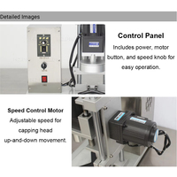 Machine de capsulage semi-automatique de table HZPK DHZ-450B pour bocaux, machine de capsulage électrique de table pour bocaux en verre
