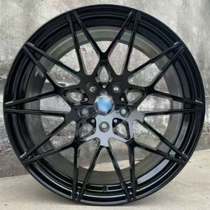 Cerchi in Lega Flow Forming a Y a 3 Razze da 18, 19, 20 Pollici per BMW Serie 3, 4, 5, 7, G20, G30, X3, X5, Neri Lucidi Lavorati, 5x112, 5x120 - Product Image 5