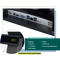 15.6 pouces tout en un Windows Android Terminal caisse enregistreuse Pc Mobile Terminal système POS Machine pour Restaurant