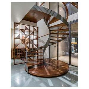 Prima moderne forme incurvée Double hélice économique <span class=keywords><strong>escalier</strong></span> en colimaçon intérieur bois fer acier garde-corps <span class=keywords><strong>escalier</strong></span> rond - Product Image 6