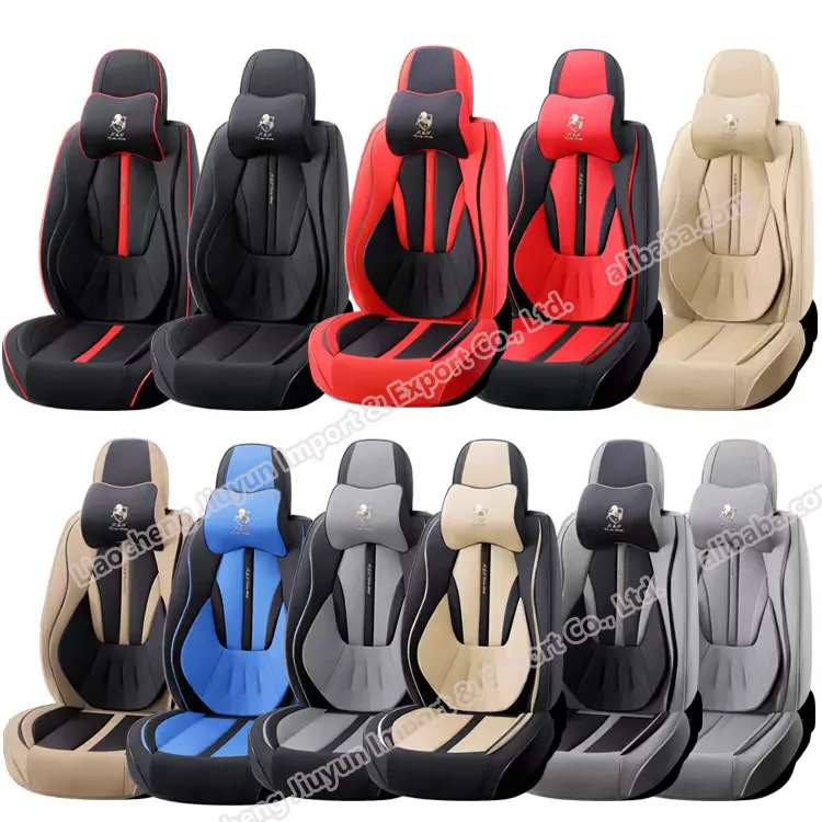 Custom luxury 10D car seat covers leather car seat cover full set universal car seat covers