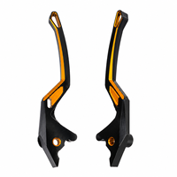 Pièces de moto, ensemble de leviers de frein en aluminium CNC pour scooter PCX160, double couleur anodisée, réglables, ensemble de leviers de frein directement de l'usine