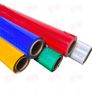 Màu vàng và đen đôi màu kỹ thuật lớp lăng trụ sọc Twill phản chiếu tấm cho an toàn cảnh báo giao thông - Product Image 2