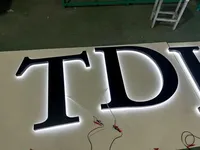 Enseigne en plexiglas rétroéclairée Daco Sign OEM/ODM pour la publicité et la décoration de cinémas et de musées, en acier inoxydable, étanche IP65, livraison gratuite
