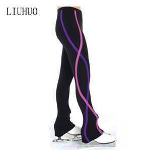LIUHUO Pattinaggio di Figura Pantaloni Allenamento di Ginnastica Pattinaggio pantaloni di larghezza vita Collant Pantaloni di Yoga Pantaloni Delle Ghette di Alta qualità - Product Image 4