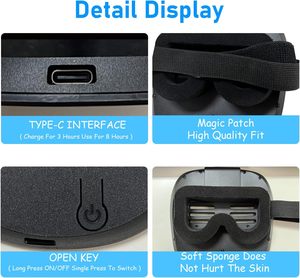 DAMAI Moving Eyes Mask with Gesture Sensing Costume Cosplay Mask Party Unisex LED Lighted Face Transforming LED Mask - Product Image 6