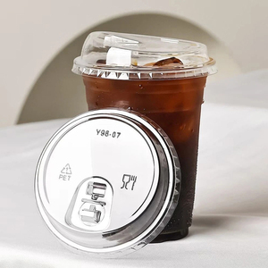 แก้วพลาสติก PET แบบใช้ครั้งเดียวสำหรับ<span class=keywords><strong>ชา</strong></span>นมและเครื่องดื่ม แบบกำหนดเองได้ - Product Image 2