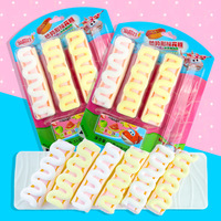 Barres de guimauve pour enfants Golden Rice, saveur menthe douce, en forme de hot-dog, enrobées, 33g*12 pièces*8 boîtes, collations décontractées en boîte