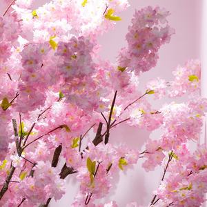 Árbol de flores de melocotón de cerezo artificial grande para interiores y exteriores, Árbol de los deseos japonés denso para ventana, decoración de paisaje - Product Image 4