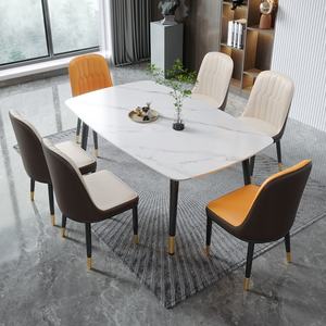 Ensemble de table à manger carrée de luxe italienne, meubles de salle à manger, ensemble de table à manger - Product Image 2