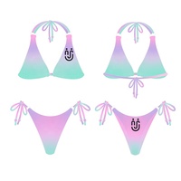 Jsn148c Badpak Verkoper Private Label Custom Logo Print Merk Bikini Set Vrouwen Badmode Ontwerp Badpak Bikini