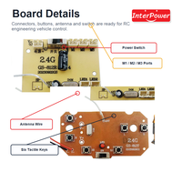Carte de contrôle PCBA 6 canaux pour voiture RC, carte mère de véhicule télécommandé 2.4G sans fil multi-actions pour drift et escalade OEM ODM