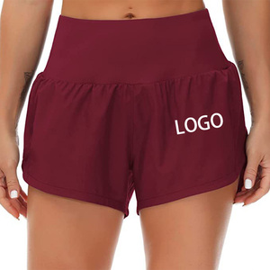 Shorts Deportivos de Cintura Alta para <span class=keywords><strong>Mujer</strong></span>, de Secado Rápido, con Control de Abdomen, para Yoga y Running, Precio de Fábrica - Product Image 1