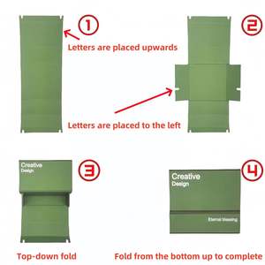 Caja de Regalo de Cartón Multicolor de Diseño Creativo con Bendición Eterna para Regalos Corporativos, Regalos Navideños, Almacenamiento Decorativo - Product Image 3