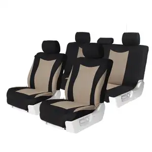 2023 Juego completo de protector de asiento de coche Original personalizado 7 plazas poliéster funda de asiento de coche