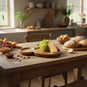 Plateau de service décoratif en bois d'acacia <span class=keywords><strong>Mickey</strong></span> Mouse avec rainure, design unique et personnalisé - Product Image 3