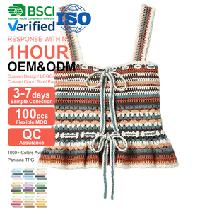 2022 personnalisé OEM & ODM <span class=keywords><strong>au</strong></span> <span class=keywords><strong>crochet</strong></span> femmes pull <span class=keywords><strong>gilet</strong></span> évider à la main <span class=keywords><strong>au</strong></span> <span class=keywords><strong>crochet</strong></span> Camisoles pull tricoté <span class=keywords><strong>gilet</strong></span> - Product Image 1