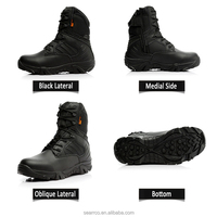 Bottes tactiques montantes pour hommes Delta Desert, imperméables, respirantes, écologiques, anti-odeurs, 100 % polyester, chaussures de randonnée