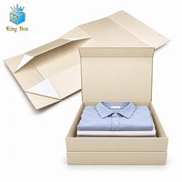 Boîte cadeau magnétique personnalisée en gros pour vêtements, boîte d'emballage pliable pour chemises, vêtements et emballage de détail