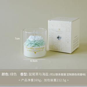 Austin Rose Scented <b>Candles</b> Flower Shape Elegant Ambient <b>Wedding</b> Gift Fresh Air Solid Aromatherapy <b>Candle</b> - Product Image 4