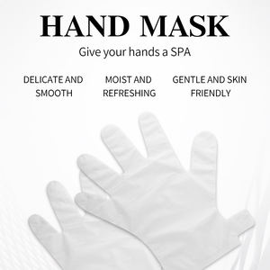 Gants de soin des mains personnalisés à marque privée OEM, nourrissants, exfoliants, blanchissants, au collagène, niacinamide, vitamine E et lavande - Product Image 2