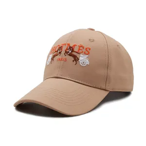 Chapéus de golfe com logotipo personalizado de alta qualidade, bonés de beisebol e gorras, bonés esportivos para homens e mulheres, chapéus de golfe com 6 painéis, moda por atacado