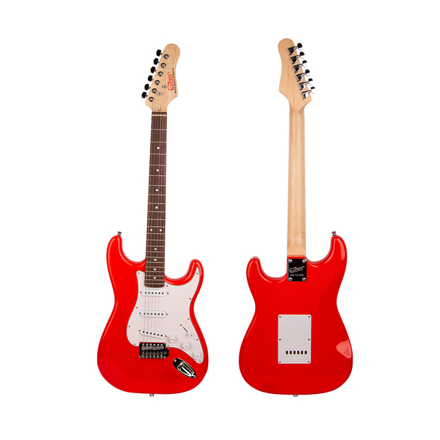 GECKO Stringed Instruments OEM Service Chitarra Elettrica Red 6 Strings Guitarra Electrica Basswood Electric Guitar