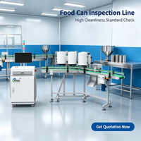 Machine d'inspection de bouteilles haute précision avec caméra, systèmes d'inspection visuelle intégrés pour l'industrie des boissons