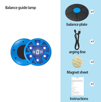 Tabla de Equilibrio Inteligente con Luz Guía para Rehabilitación, Recuperación, Ejercicio y Entrenamiento, Entrenador de Fitness en Casa (Tabla de Equilibrio + Luz)