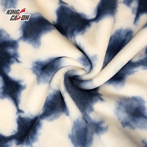 KINGCASON produttore competitivo all'ingrosso 100 Poly Double face Tie Dyeing classico tessuto in pile di flanella per la fodera del <span class=keywords><strong>letto</strong></span> - Product Image 3