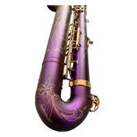 Saxophone Baryton en Laiton Laqué Violet Eastern Music Pro EMB400P, Modèle Performance Tonalité Mi bémol, Installation Facile, Faible Coût de Transport
