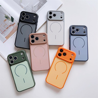 Coque de téléphone magnétique antichoc avec cadre de dissipation thermique et intérieur en microfibre pour iPhone 17 Pro Max 17 16 15 14 13 12 11