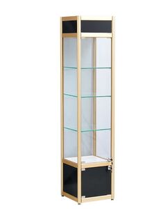 <span class=keywords><strong>Vitrine</strong></span> de magasin de <span class=keywords><strong>d</strong></span>étail <span class=keywords><strong>en</strong></span> <span class=keywords><strong>verre</strong></span> avec cadre <span class=keywords><strong>en</strong></span> aluminium verrouillable Sharewin, <span class=keywords><strong>vitrine</strong></span> bon marché avec éclairage LED - Product Image 5