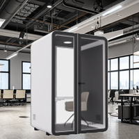 Cabines de bureau insonorisées multifonctionnelles durables UNIBOOTH, design moderne, mobiles, pour la confidentialité, les réunions, l'enregistrement, l'hôtel, le bureau à domicile