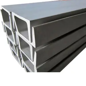Canal estrutural em U de aço inoxidável para empilhadeiras de vidro, canal em U de perfil C de alumínio